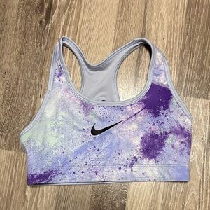 Nike Women's Purple Sports Bra - Black Swoosh - REVERSIBLE